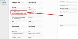 Drag and drop the 'Home Bottom Widget' (on the left) into the 'Home Bottom Widgets' drop down (on the right)