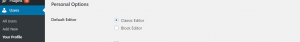 Wordpress User Profile Editor Options